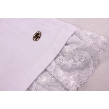 Блуза 11179 для девочки (BREEZE), белая