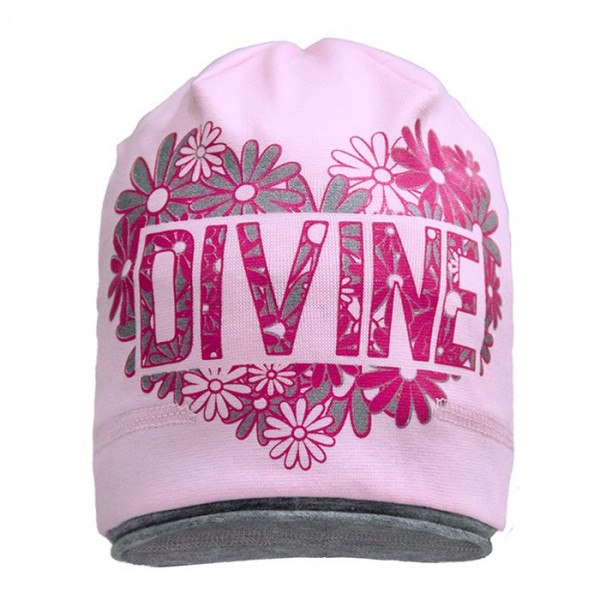 Демисезонная шапка 1706 (однослойная), розовая