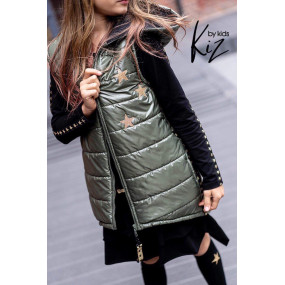 Жилет KIZ by Kids дизайнерський (Польща) олива/золото 2