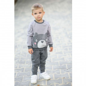 Костюм для прогулок ВИННИ, двунитка (серый) 2
