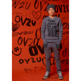 Костюм ДЖОЙС (трёхнитка с начёсом) серый 2