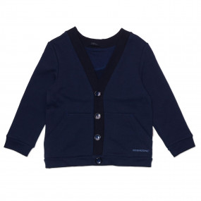 Кардиган КФ-283 ШКОЛА (трьохнитка) темно-синій 2