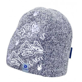 Демі шапка 20231 сірий (щільний трикотаж) світловідбиваючий 2