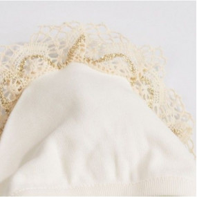 Чепчик Золотко (з чубком) молочний 2