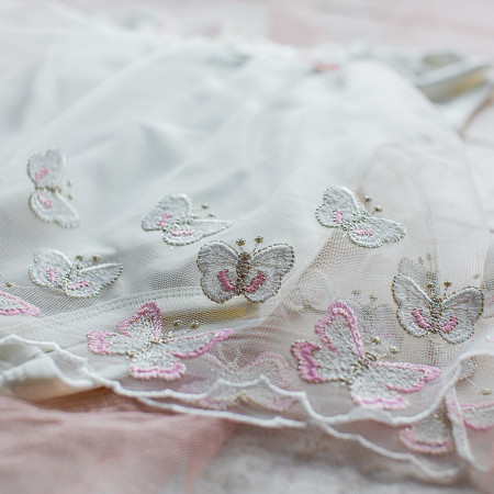 Боді-сукня "Метелики" рожеві (інтерлок молочний)