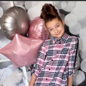 Сорочка-плаття QBA Kids дизайнерське (Польща) паєтки на спині 2