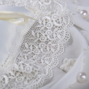 Подушечка для хрестика "Мереживо небес", молочний 2