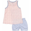 Пижама для девочки Spirit майка/шорты (104626), розовый/серый