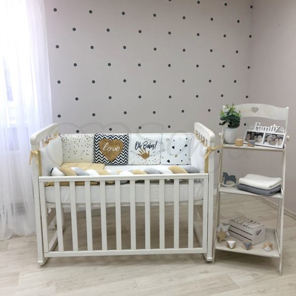 Постільний комплект "Арт Дизайн" - Oh Baby! (6 предметів) ліжко Постільний комплект "Арт Дизайн" - Oh Baby! (6 предметів) ліжко