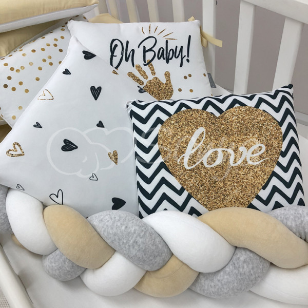 Постільний комплект "Арт Дизайн" - Oh Baby! (6 предметів) ліжко Постільний комплект "Арт Дизайн" - Oh Baby! (6 предметів) ліжко