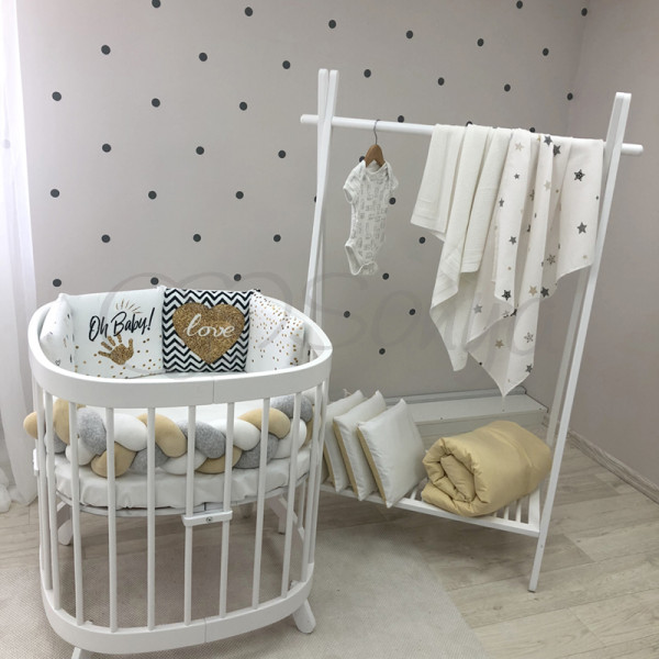 Постільний комплект "Арт Дизайн" - Oh Baby! (6 предметів) ліжко Постільний комплект "Арт Дизайн" - Oh Baby! (6 предметів) ліжко