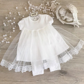 Костюм "Діва Марія-4" літо к.р. (туніка, лосини) молочний 2