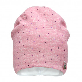 Демі шапка 21325 (рожевий), подвійна