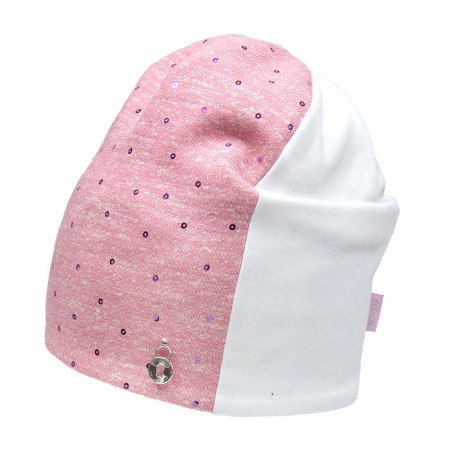 Демі шапка 21325 (рожевий), подвійна