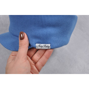 Шапка Otto синя з козирком 2