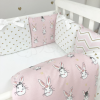 Постільний комплект SHINE "Аліса - рожевий" (6 предметів) ліжко