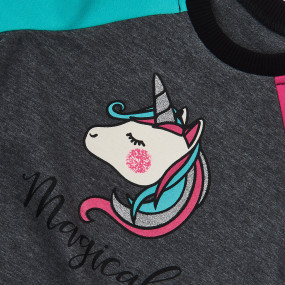 Костюм КС-354 ЄДИНОРІГ (бірюза) двонитка 2