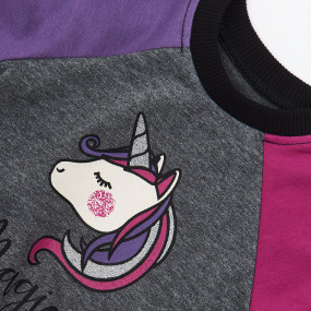 Костюм КС-354 ЄДИНОРІГ (фіолет) двонитка 2