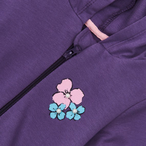 Кофта КФ-598 фіолет, двонитка (на блискавці) 2
