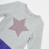 Платье STAR серый-фиолет (двухнитка/еврофатин)
