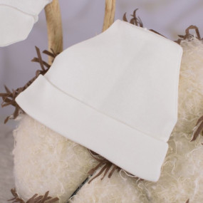 Шапочка "Тимофій-1" молочний (інтерлок) 2