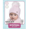 Комплект Флорида (троянда) зима - шапка з манишкою