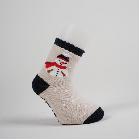 Шкарпетки "Merry Christmas" махра/стопери - 1 пара