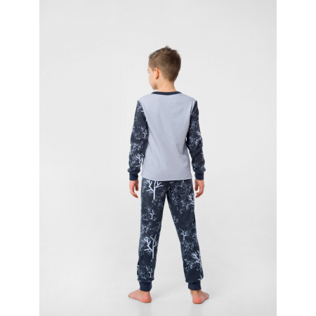 Пижама "Тедди-2" серый/графит (интерлок-софт)