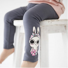 Легінси ЛС-128 ЗАЙЧИК, двонитка (графіт) 2