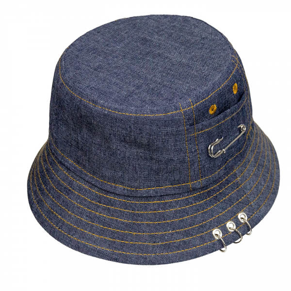 Шляпа-панама 2144 плотная (деним) 100% хлопок