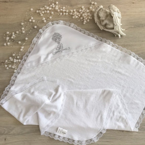 Крижма іменна "Сонечко" (махра) - ім`я, дата під замовлення 2