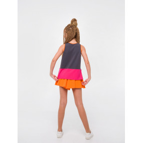 Шорти-спідниця 112356 цитрус "Рожевий цитрус" 2