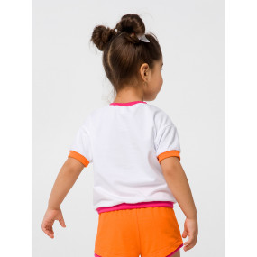 Футболка 110641 біла "Рожевий цитрус" 2