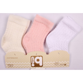 Набор 68090 ажурных носочков для новорожденной девочки (3 шт.)