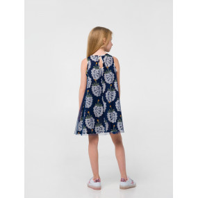 Сарафан 120318 ягоди/синій "Рожевий цитрус" 2