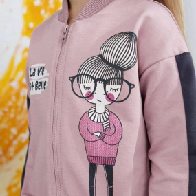 Костюм КС-416 пудра "Belle", двонитка 2