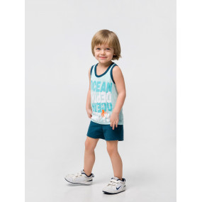 Комплект 113281 голубой "Глубины океана" (кулир/лакоста) 2