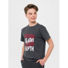 Футболка 110631-1 сірий "Глибини океану" (кулір-стрейч) 2