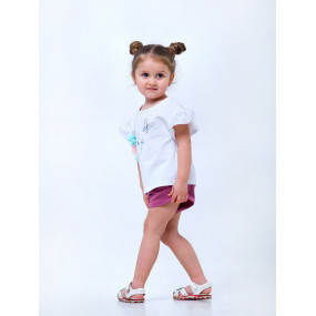 Блуза 110560 білий "Літня квітка" 2