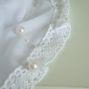 Палантин "Натхнення" дорослий (шифон), білий 80х120 см 2