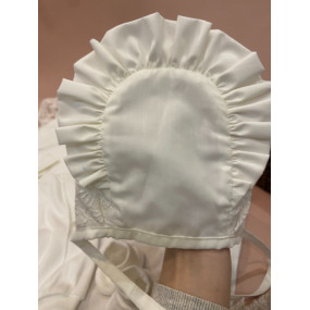 Шапочка "Milady" дизайнерская на завязках (интерлок/блюмарин) 2