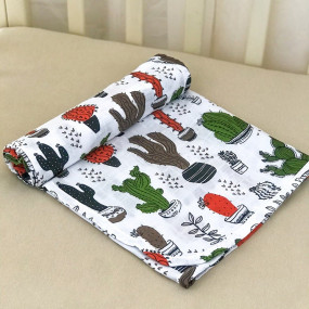 Плед "Кактус" подвійний муслін, 78х90 см 2