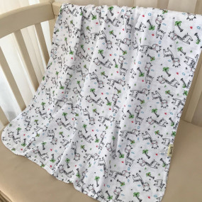 Плед "Жирафчик" подвійний муслін, 78х90 см 2