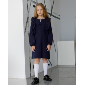 Сукня 8076 синя ШКОЛА 2