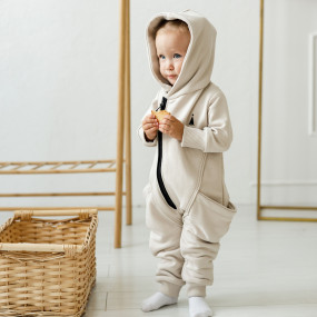 Комбінезон ТОРНАДО-2 слонова кістка (трьохнитка) на блискавці 2