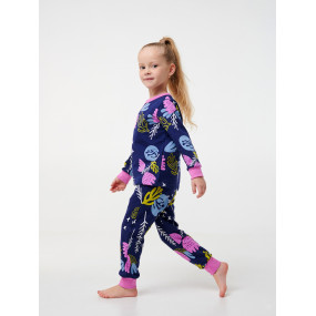 Піжама 104504 малюнок "Флорал" (футер начос) 2