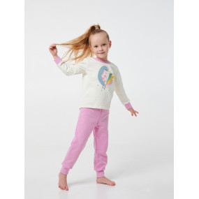 Піжама 104504 молоко "Флорал" (футер начос) 2
