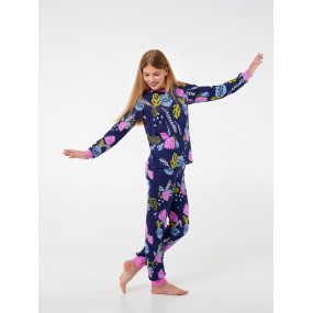 Піжама 104674 малюнок "Флорал" (футер начос) 2