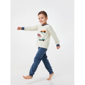 Піжама 104505 беж "Мото" (футер начос) 2