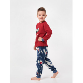 Пижама 104505 бордо "Мото" (футер начёс) 2